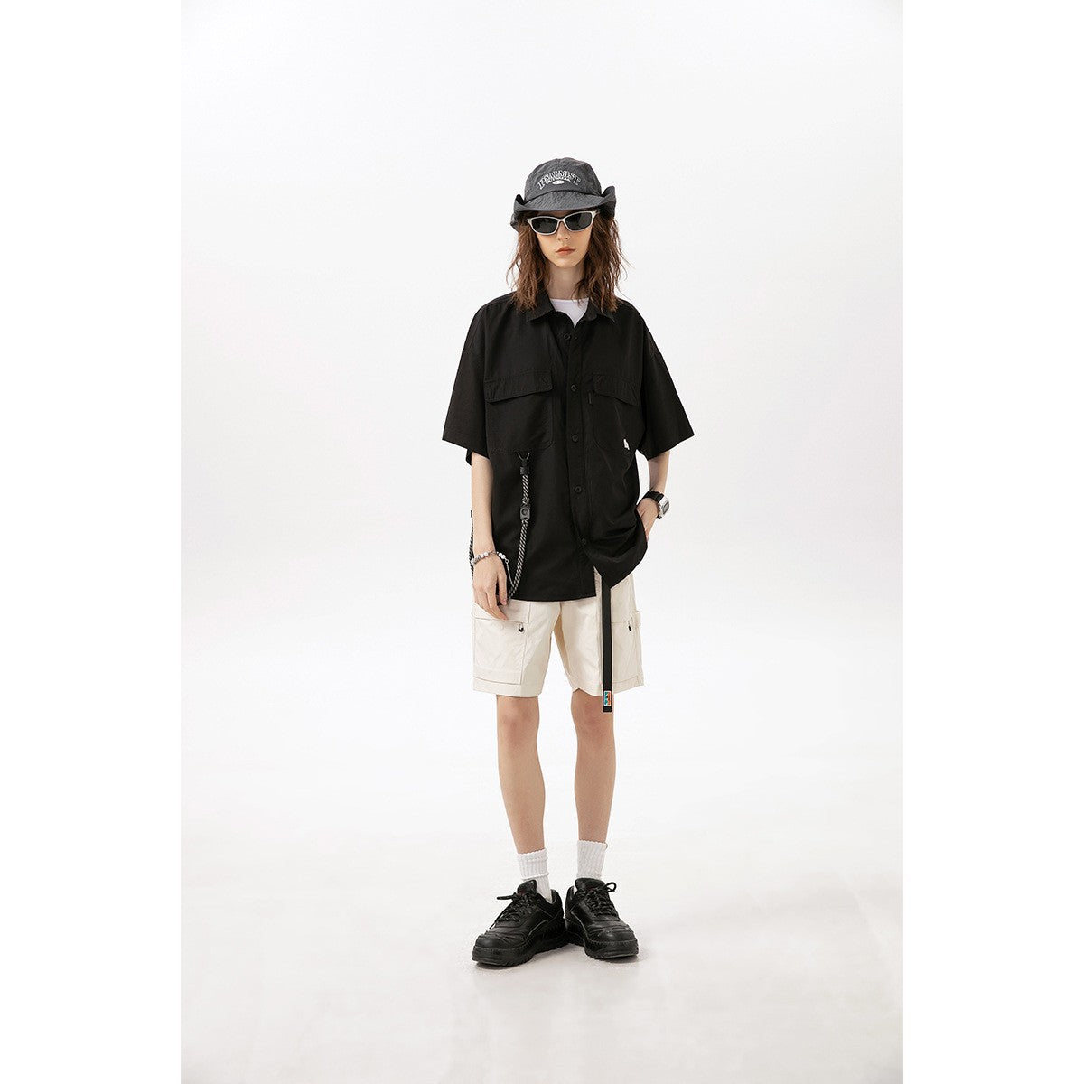 Men's Short Sleeve Vintage Workwear Camping Top