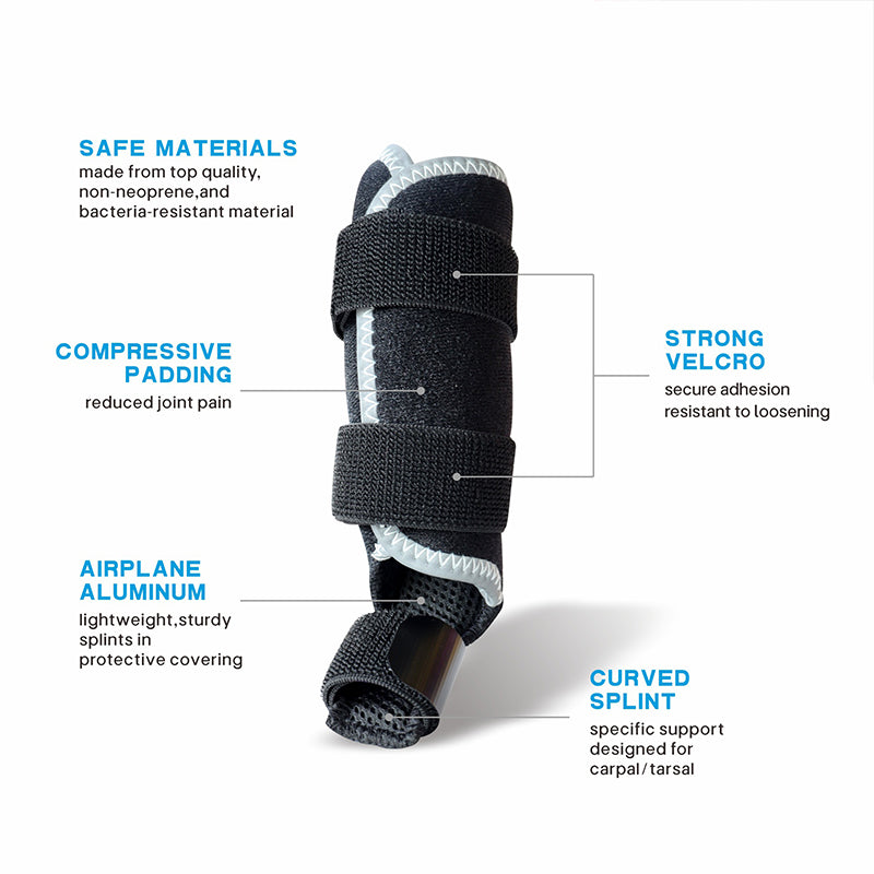 Dog Front Leg Brace – Carpal Hyperextension Splint for Fractures & Sprains