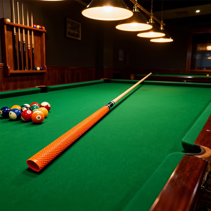 Rubber Anti-Slip Pool Cue Grip Sleeve – Colorful Billiard Stick Handle Protector, Butt Extension Accessory