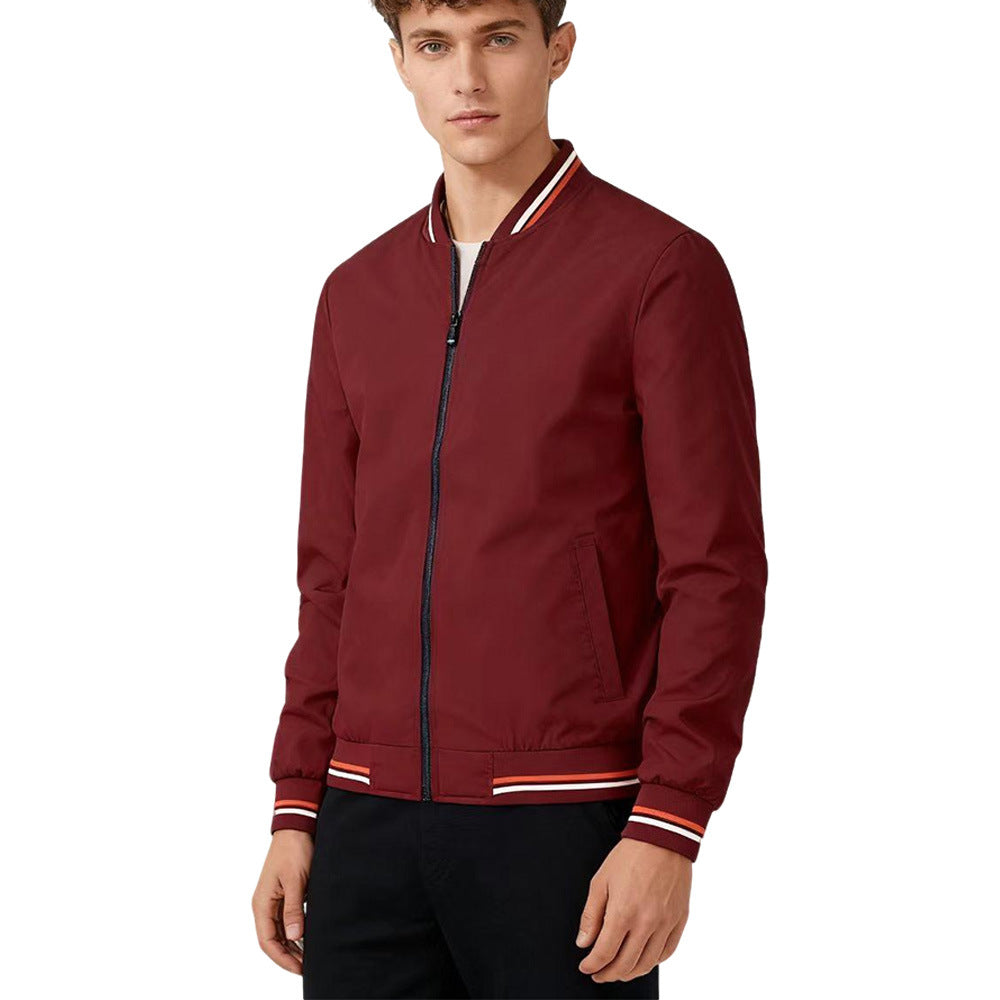 Baseball Collar Jacket Men