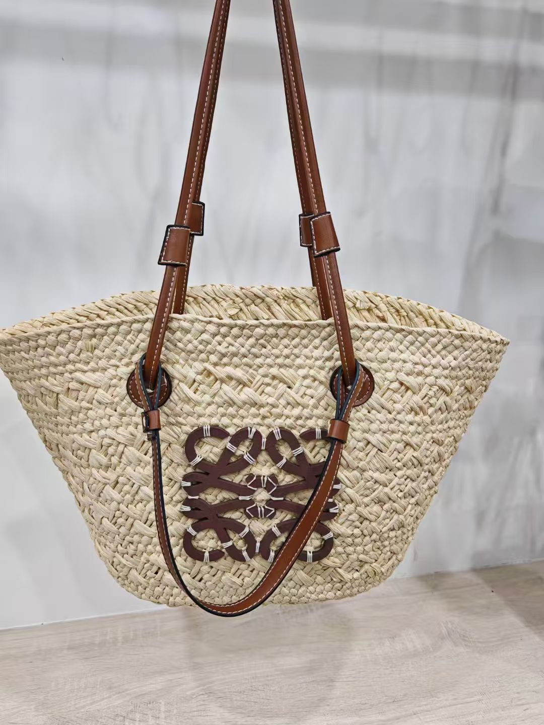 Straw beach bag