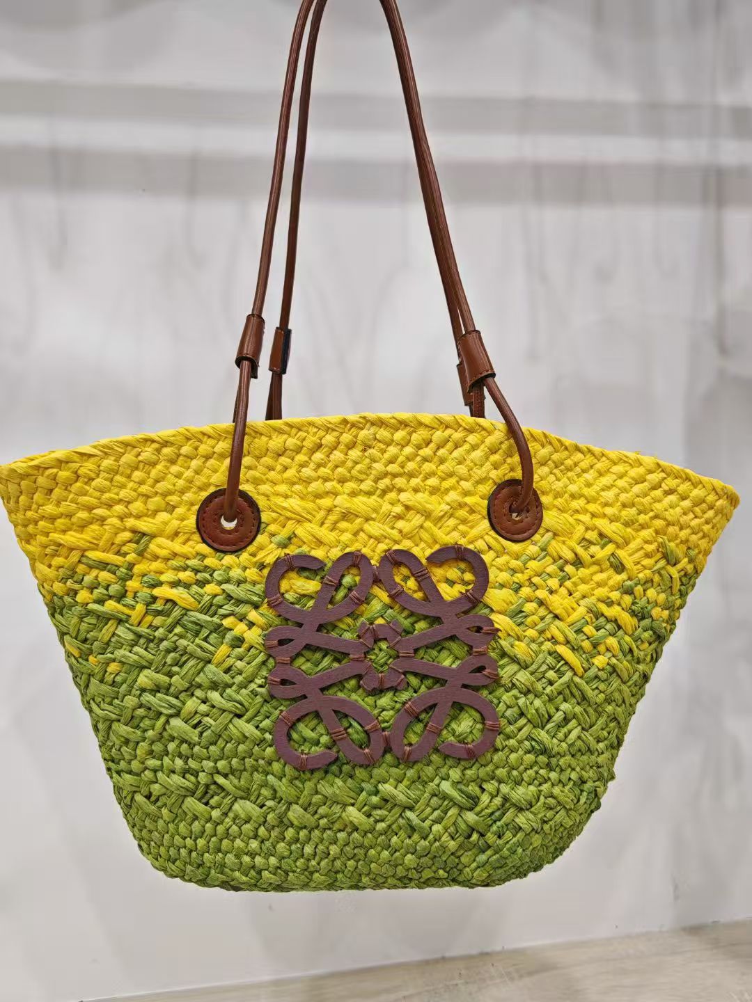 Straw beach bag