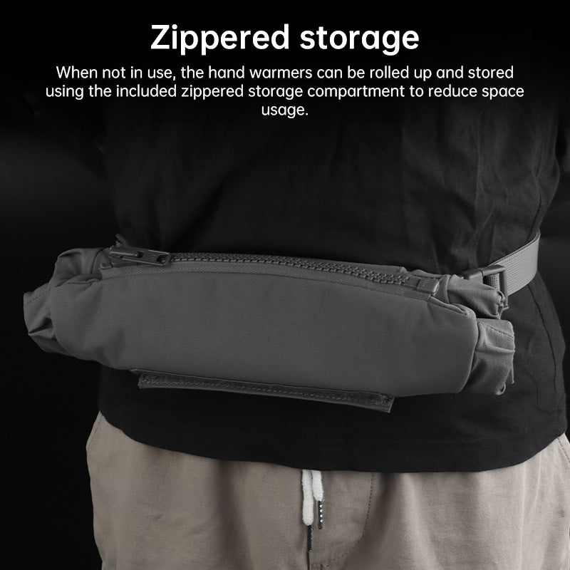 Tactical Hand Warmer Fanny Pack - 3-in-1 Winter Muff Pouch for Airsoft, Hunting, Camping