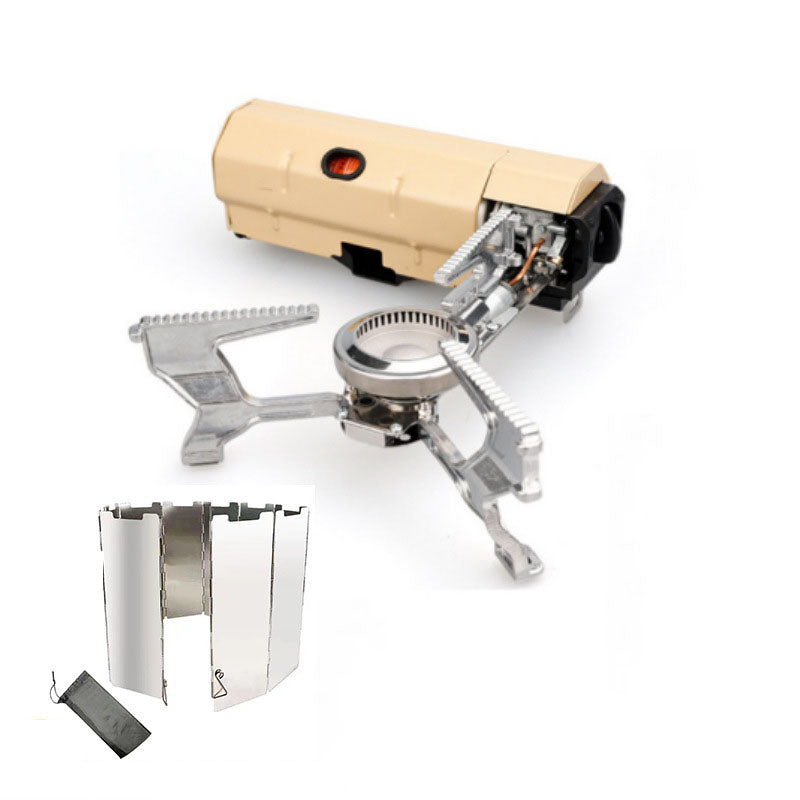 Folding Card Stove Outdoor Camping Picnic Gas Stove Portable Hotpot Stove Tea Cooker