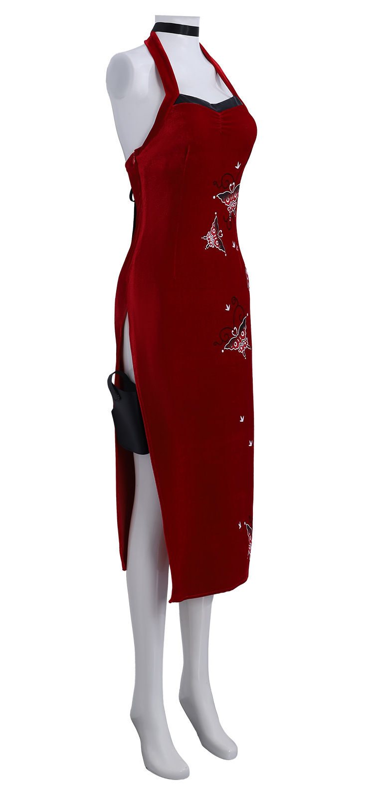 Biohazard Ada Wong Cosplay Dress Red Dress Ada Wong Cosplay Qipao Halloween Costume