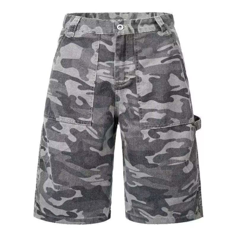 Men Loose Multi-Pocket Street Trendy Versatile Shorts Men