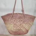 Straw beach bag
