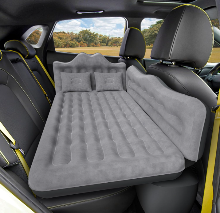 DikaSun Rear Car Air Cushion: Inflatable off-road vehicle camping bed, suitable for trucks and vans, thick double-sided plush t