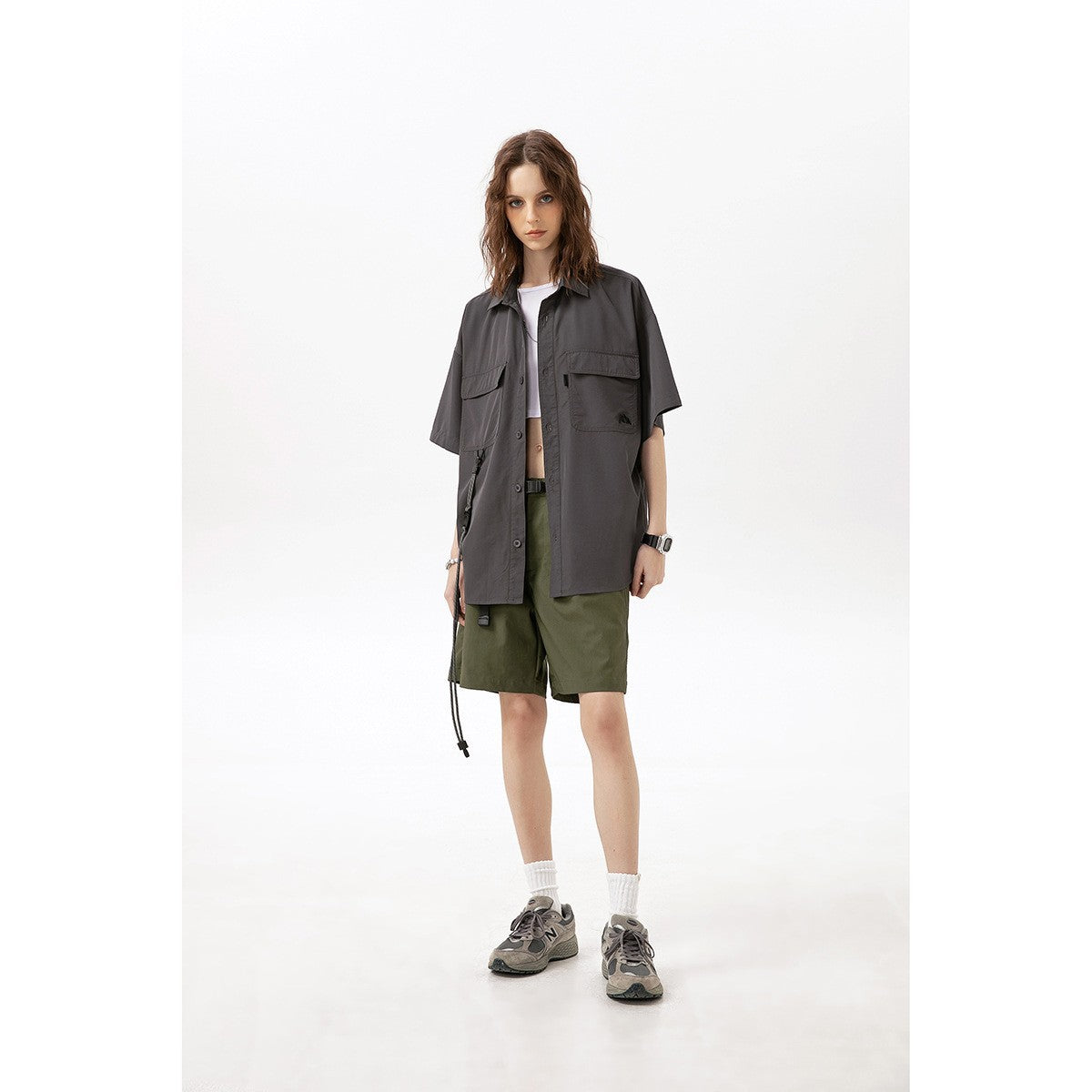Men's Short Sleeve Vintage Workwear Camping Top