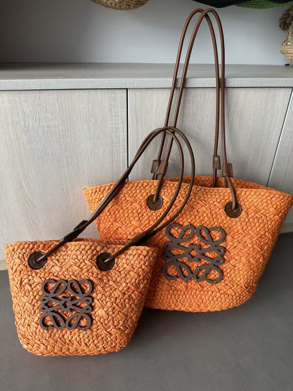 Straw beach bag