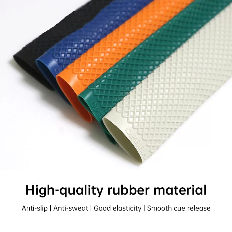 Rubber Anti-Slip Pool Cue Grip Sleeve – Colorful Billiard Stick Handle Protector, Butt Extension Accessory