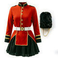 Halloween Women's British Royal Guard Cosplay Dress, British Queen's Guards Ceremonial Parade Stage Party Costume
