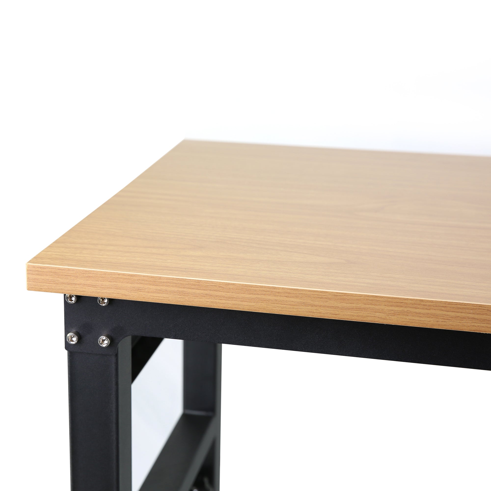 72 inch x 24 inch adjustable worktable, rolling heavy-duty worktable with power socket and wheels