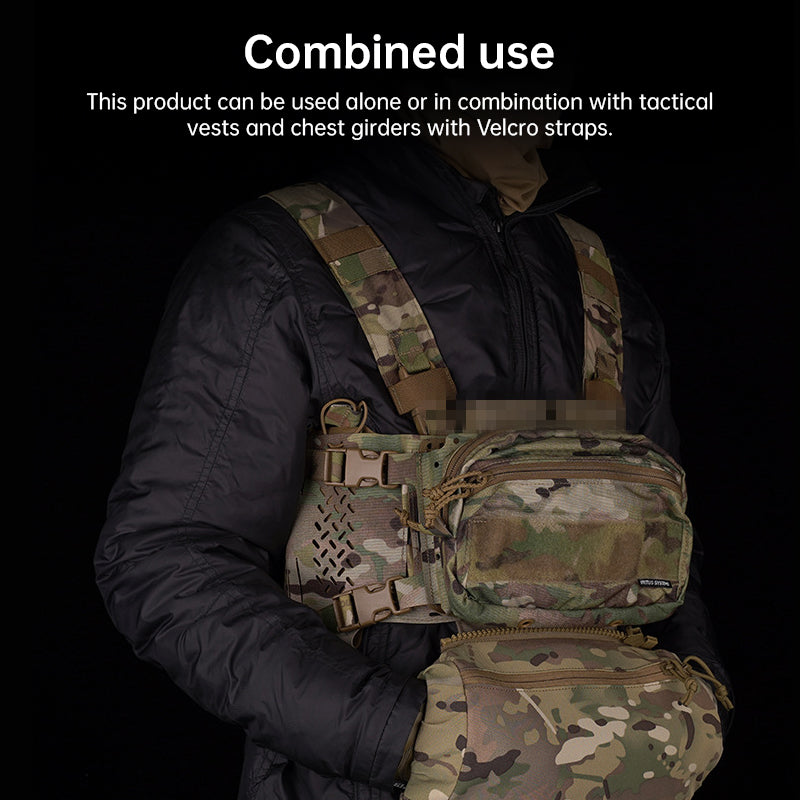 Tactical Hand Warmer Fanny Pack - 3-in-1 Winter Muff Pouch for Airsoft, Hunting, Camping