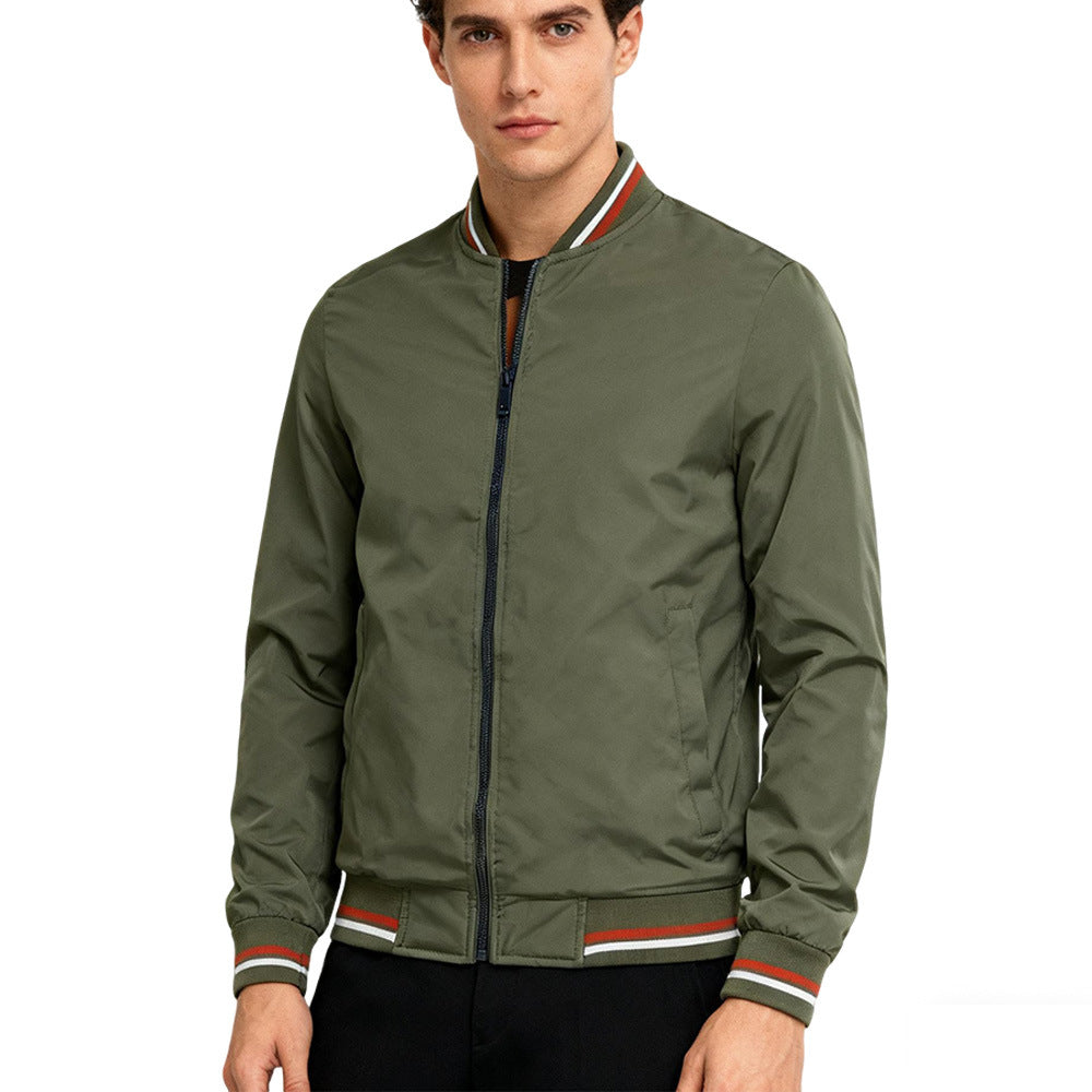 Baseball Collar Jacket Men