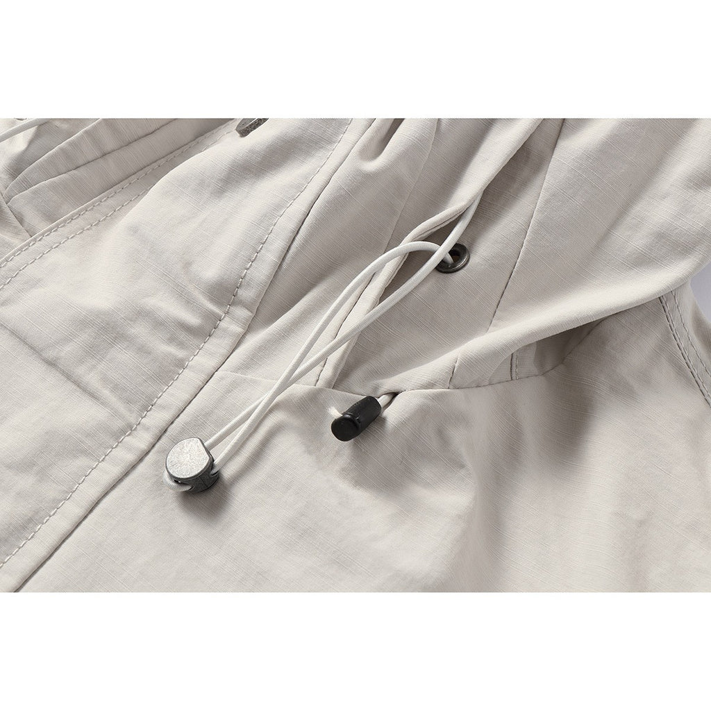 Camping Jacket Unisex Loose Hooded Windbreaker Coat