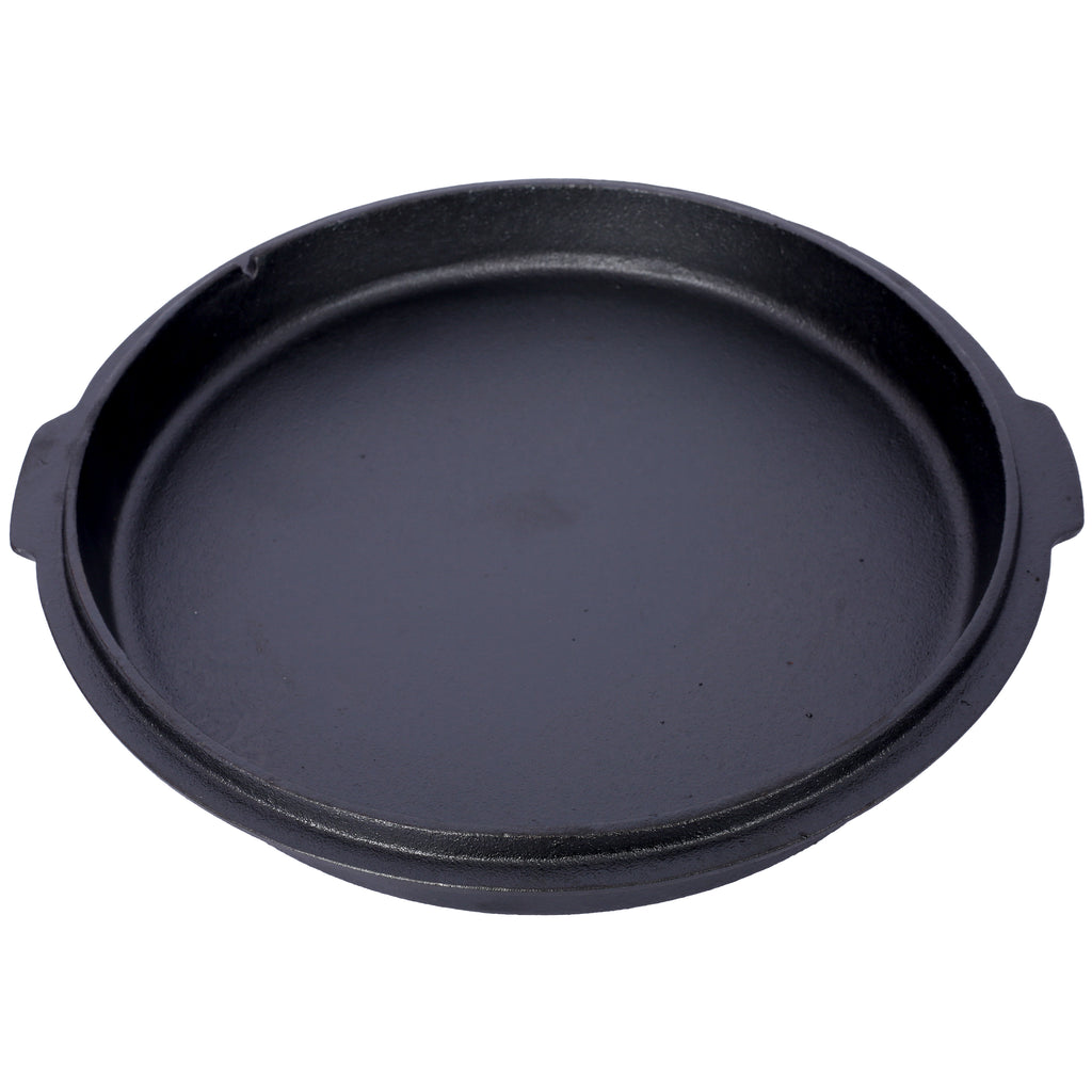 ast iron Dutch oven with lid, outdoor camping deep pot, used for camping, cooking, barbecue and leg rest,6 quarts