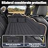 Rear seat car cushion: Inflatable off-road vehicle camping bed, suitable for trucks and vans, thick double-sided plush travel ca