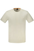 HUGO BOSS MEN'S SHORT-SLEEVE T-SHIRT BEIGE
